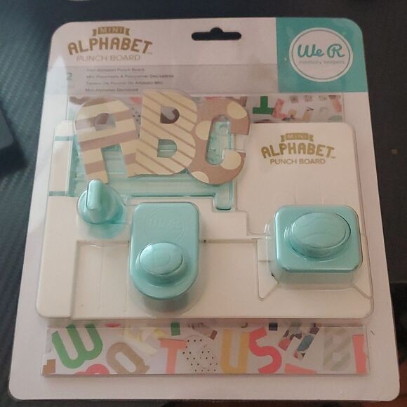 We R memory keppers mini Alphabet punchbboard 2 PC - Picture 1 of 4